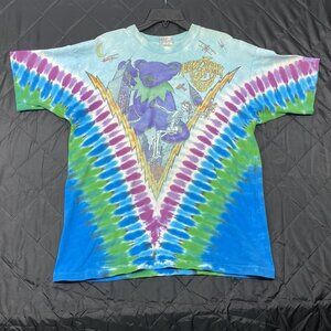Grateful Dead Vintage T-Shirt XL 1993 New York City Single Stitch Liquid Blue